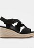 Beckon Tumbled Nubuck Espadrille Wedge