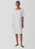 Striped Organic Cotton Interlock Sleep Dress