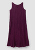 Crushed Silk V-Neck Dress