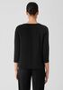 Stretch Jersey Knit Scoop Neck Top