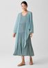 Crushed Silk Tiered Dress