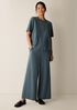 Lightweight Ponte Wide-Leg Pant