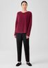 Cashmere Silk Bliss Crew Neck Top