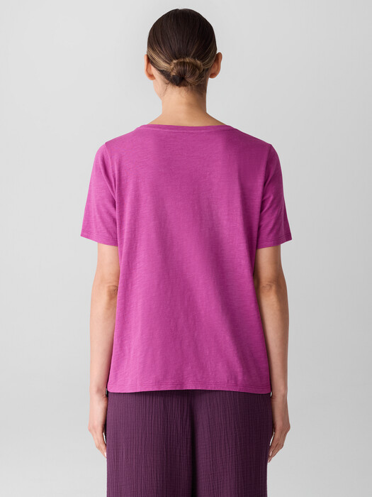 Organic Cotton Slubby Jersey Pocket Tee
