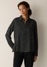 Windowpane Crinkle Weave Classic Collar Shirt