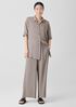 Silk Georgette Crepe Wide-Leg Pant