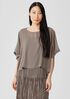 Sheer Silk Georgette Poncho