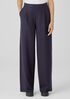 Boiled Wool Jersey Pleated Wide-Leg Pant