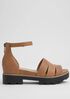 Heir Tumbled Leather Wedge Sandal