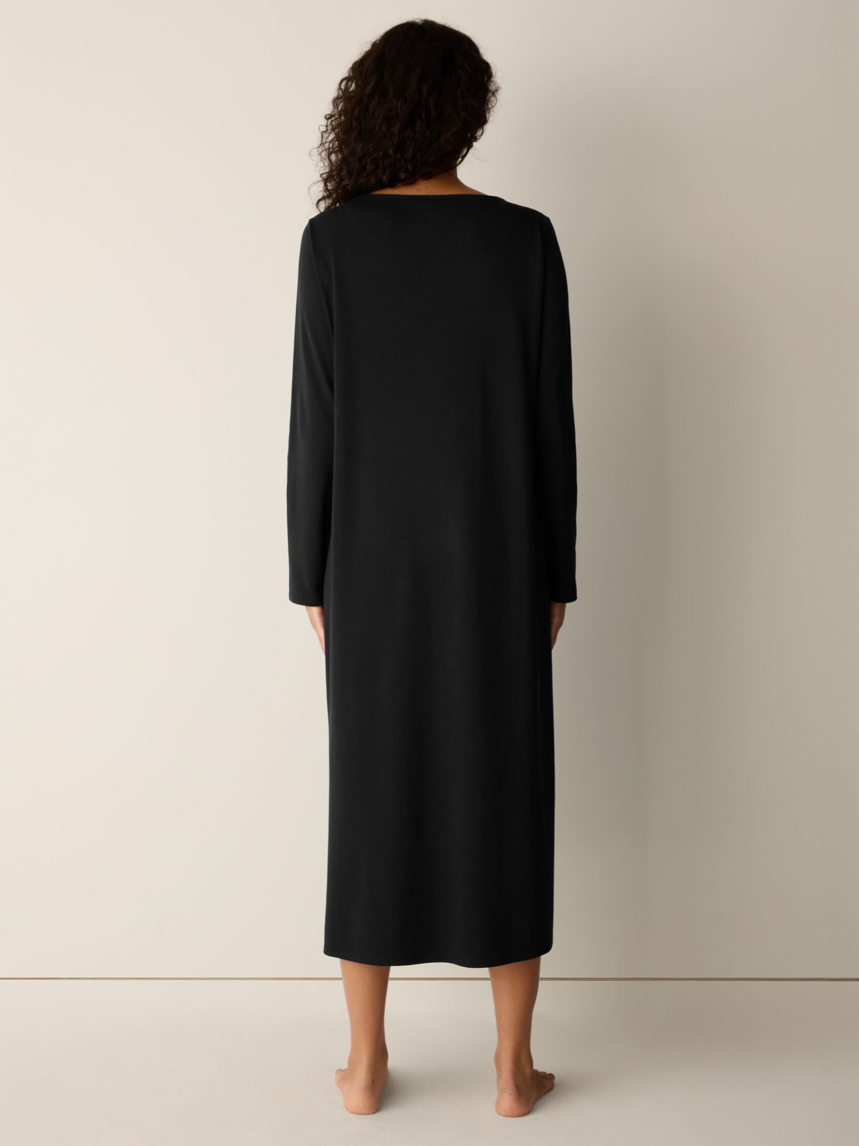 Organic Cotton Interlock Bateau Neck Sleep Dress