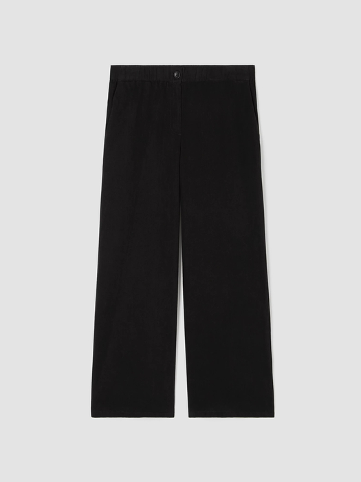 Soft Twill Wide-Leg Pant