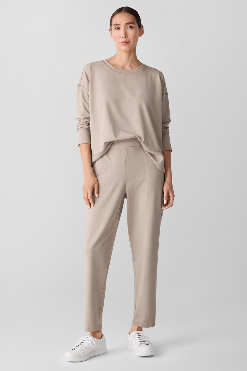 Pima Cotton Stretch Jersey Tapered Pant Pima Cotton Stretch Jersey Tapered Pant