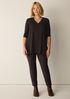 Washable Stretch Crepe Slim Pant