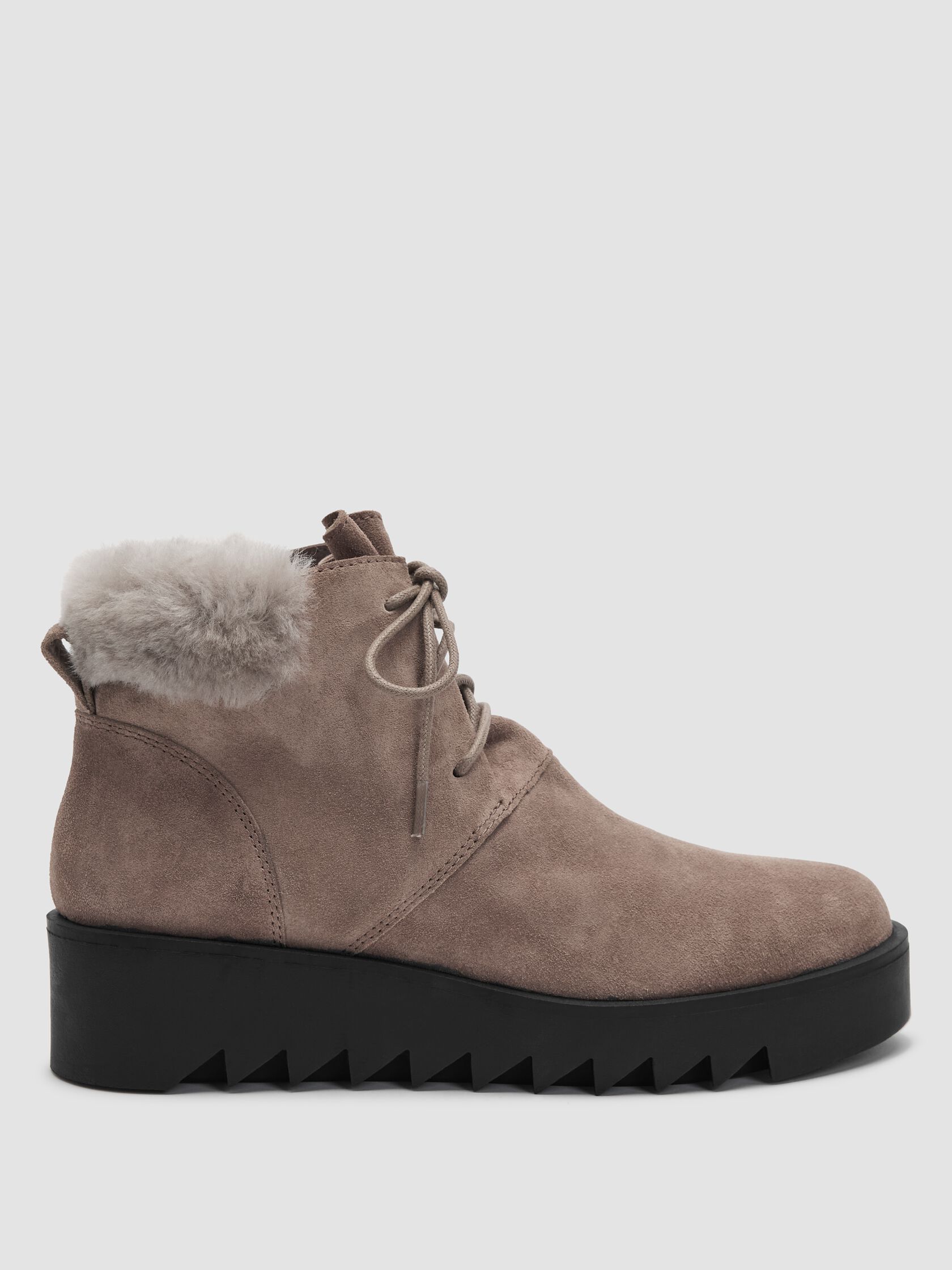 Kenille Sport Suede Wedge Bootie