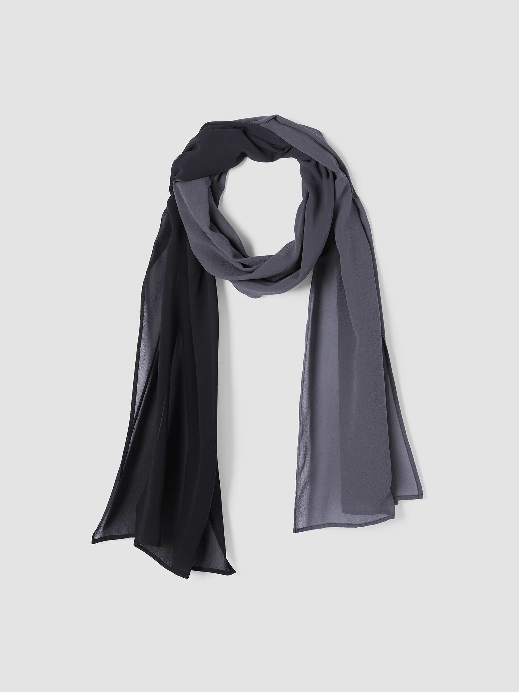 Ombré Sheer Silk Georgette Scarf