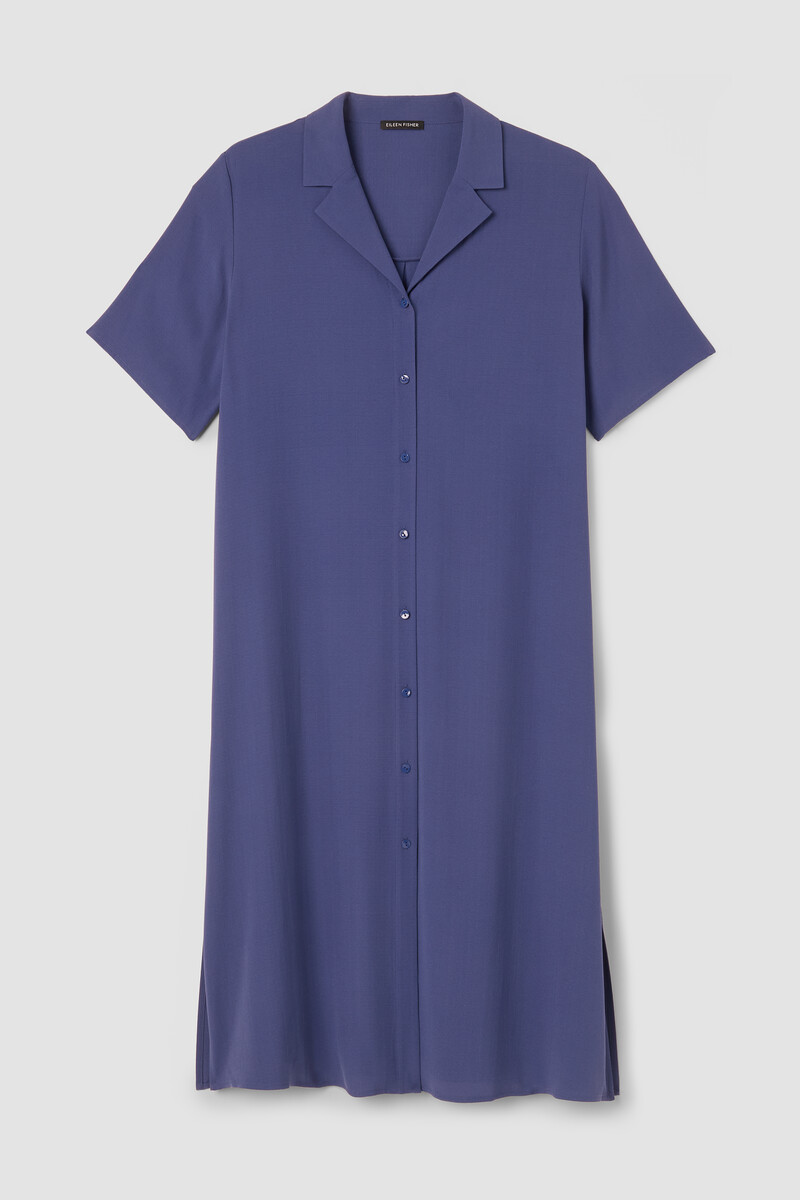 Silk Georgette Crepe Shirtdress Silk Georgette Crepe Shirtdress