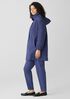 Light Cotton Nylon Stand Collar Long Coat