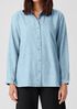 Airy Organic Cotton Twill Classic Collar Shirt