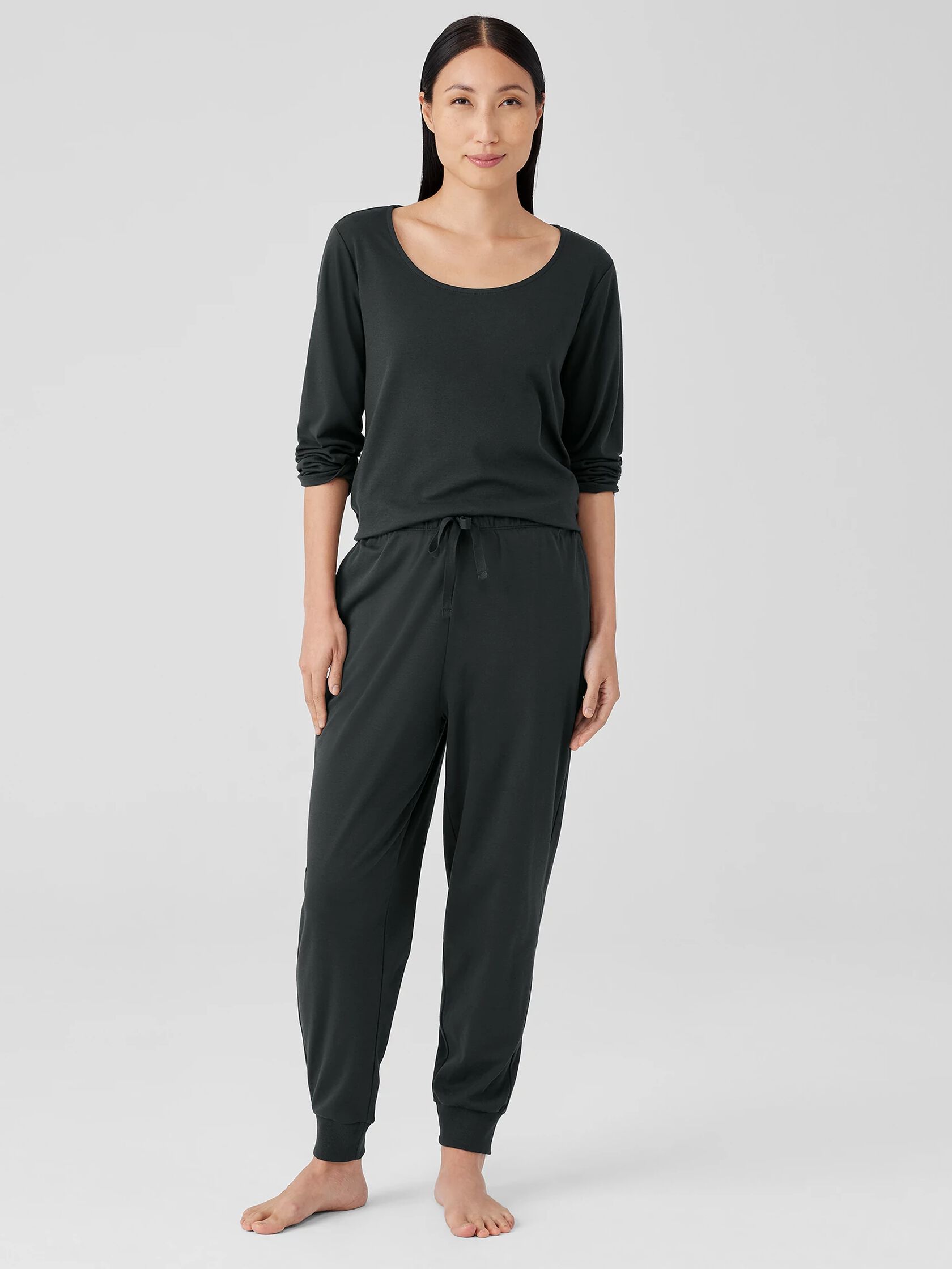 Organic Cotton Interlock Jogger Sleep Pant