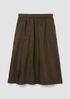 Quilted Silk A-Line Skirt