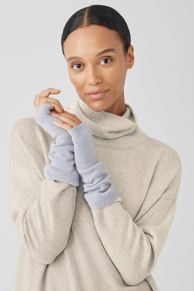 Cotton and Recycled Cashmere Glovelettes