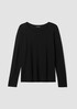 Stretch Silk Jersey Scoop Neck Top