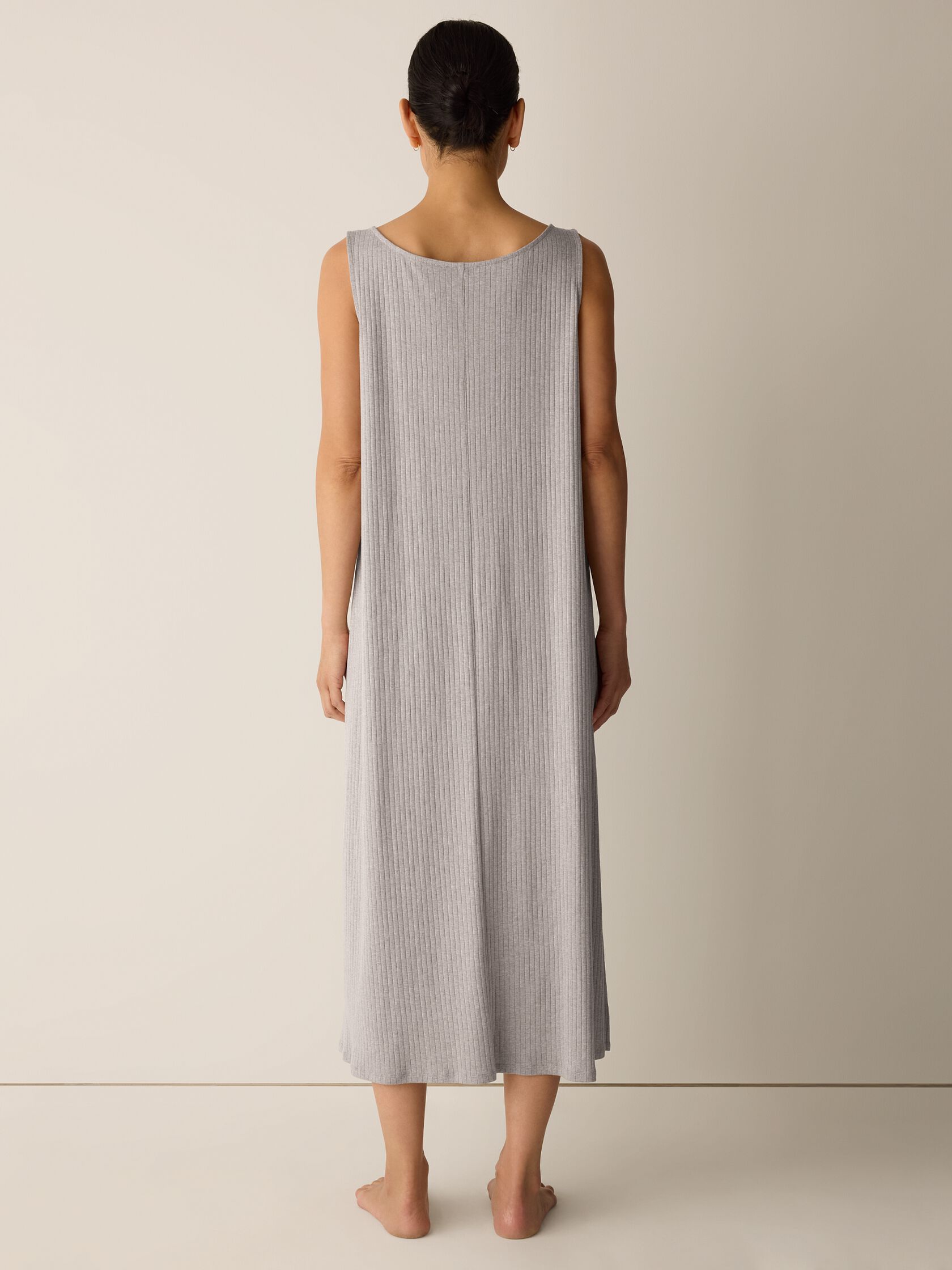 Organic Cotton Rib Tank Sleep Dress