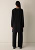 Superfine Merino Crew Neck Long Top in Regenerative Wool