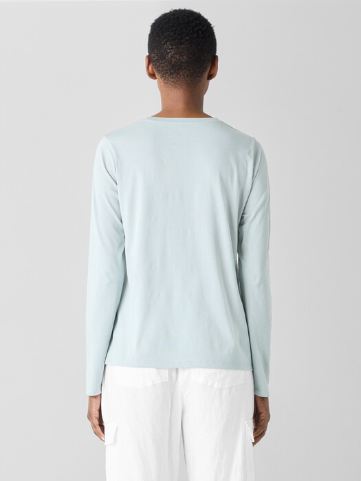 Organic Pima Cotton Jersey Long-Sleeve Tee