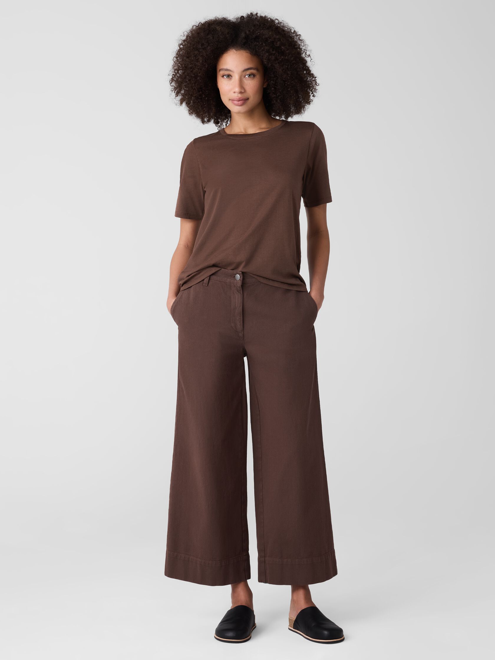Organic Pima Cotton Jersey Round Neck Tee