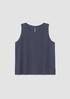 Silk Georgette Crepe Round Neck Tank