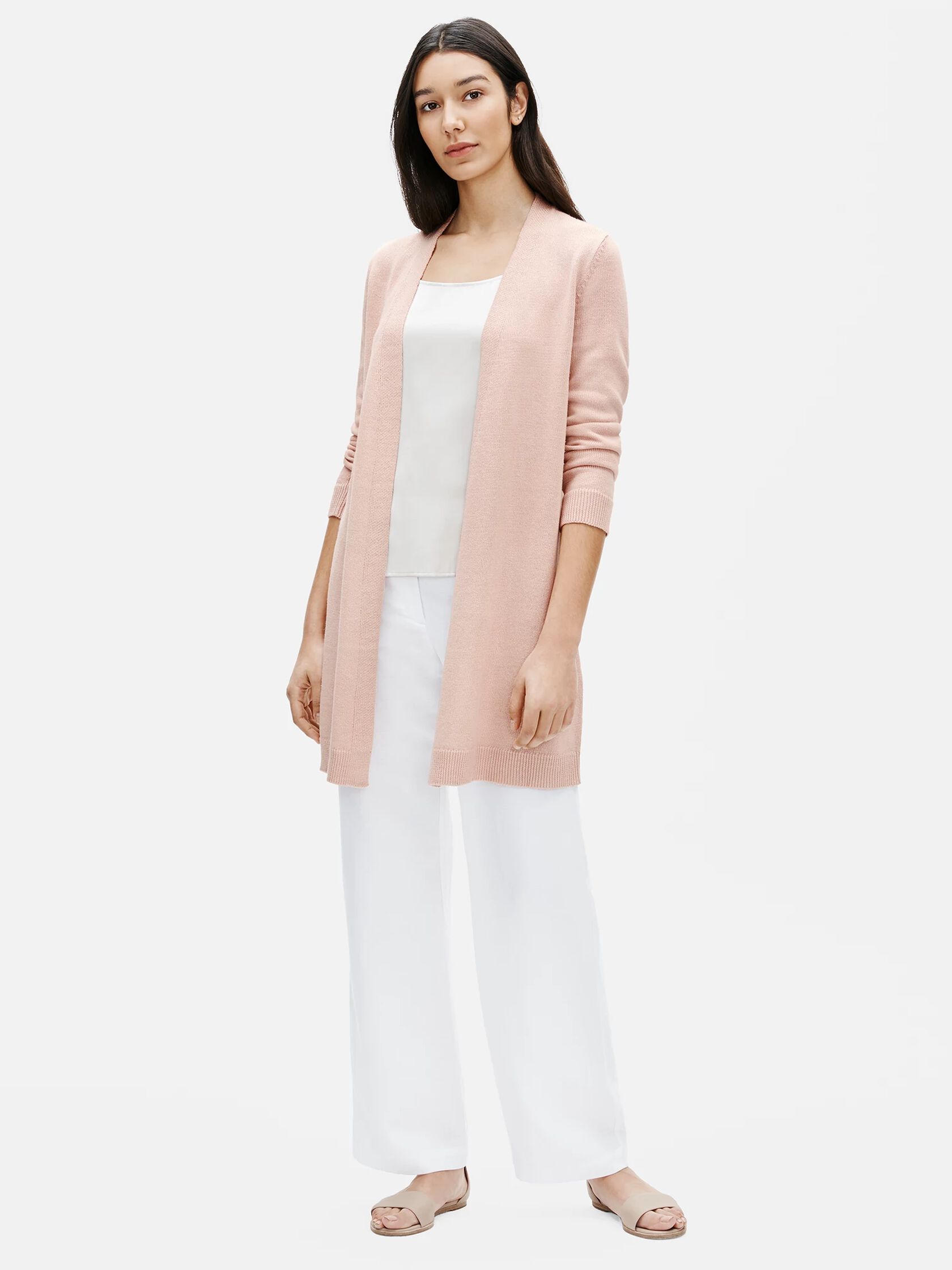 Organic Linen Cotton Long Cardigan