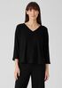 Fine Jersey Dolman-Sleeve Top