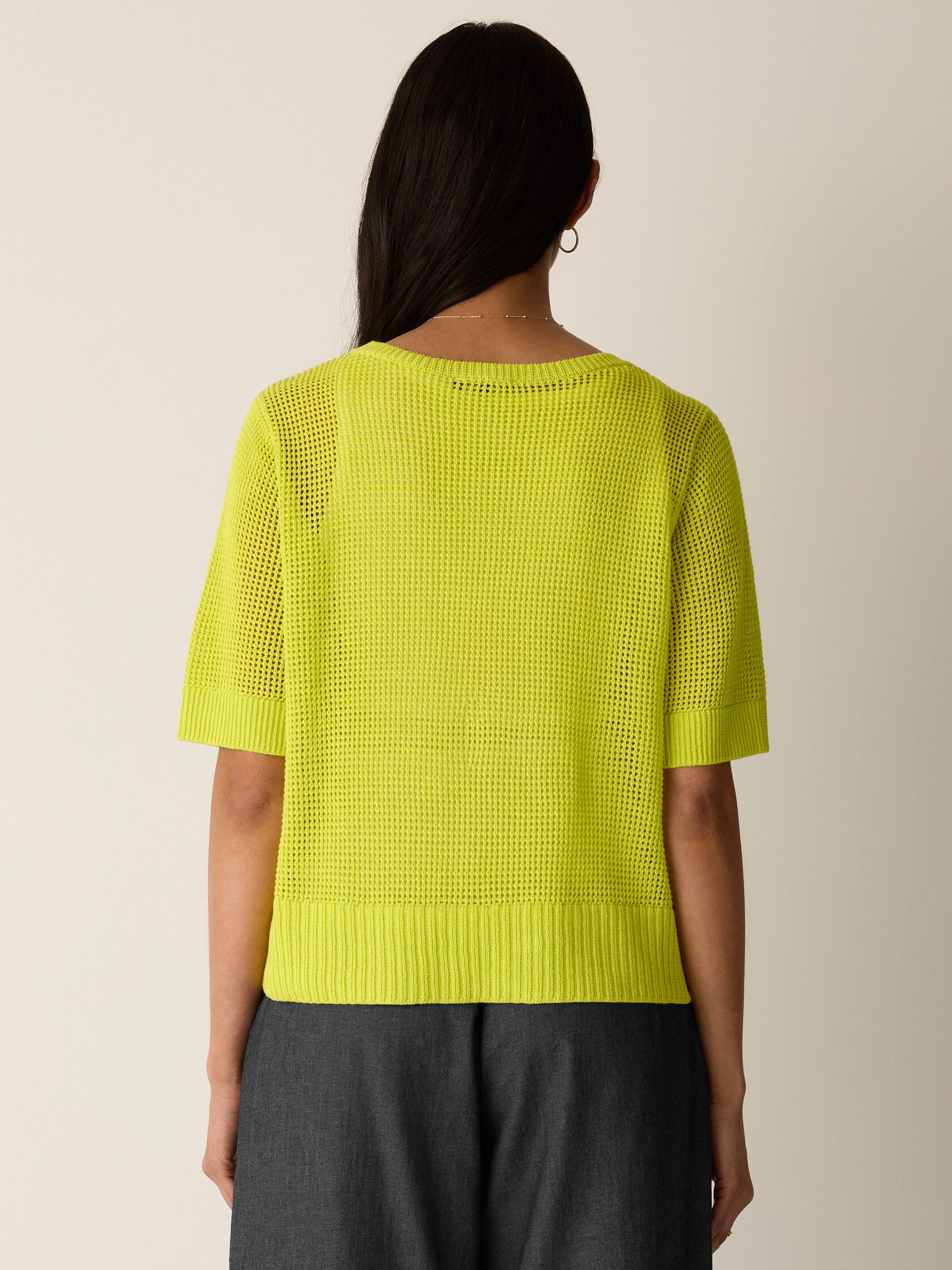 Organic Linen Cotton Round Neck Top