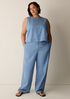 Lightweight Organic Cotton Denim Full-Length Trouser