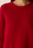 Cashmere Silk Boucle Bliss Crew Neck Top