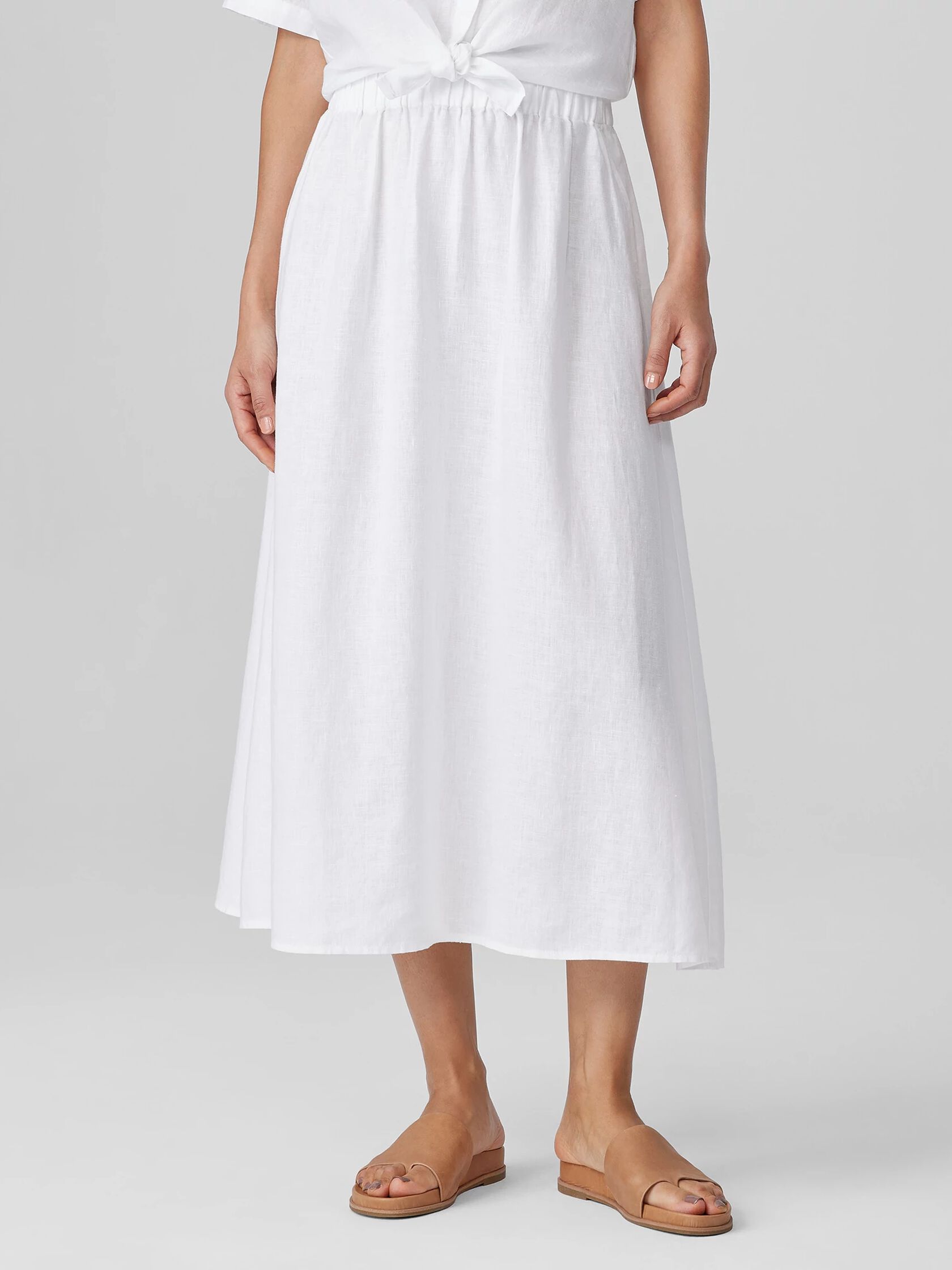 Organic Linen Pocket Skirt