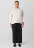 Peruvian Cotton Blend Funnel Neck Top