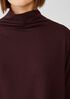Cozy Brushed Terry Funnel Neck Top