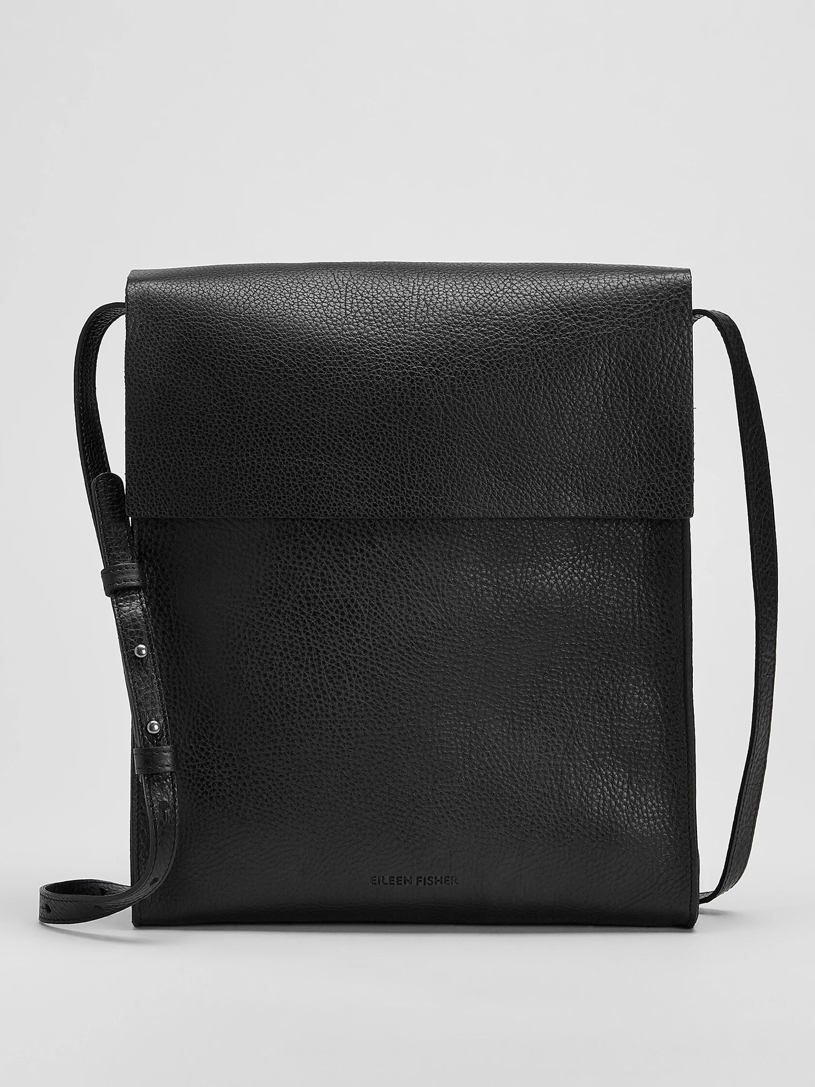 Grainy Italian Leather Crossbody Bag