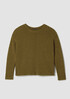 Cotton Fluff Crew Neck Top