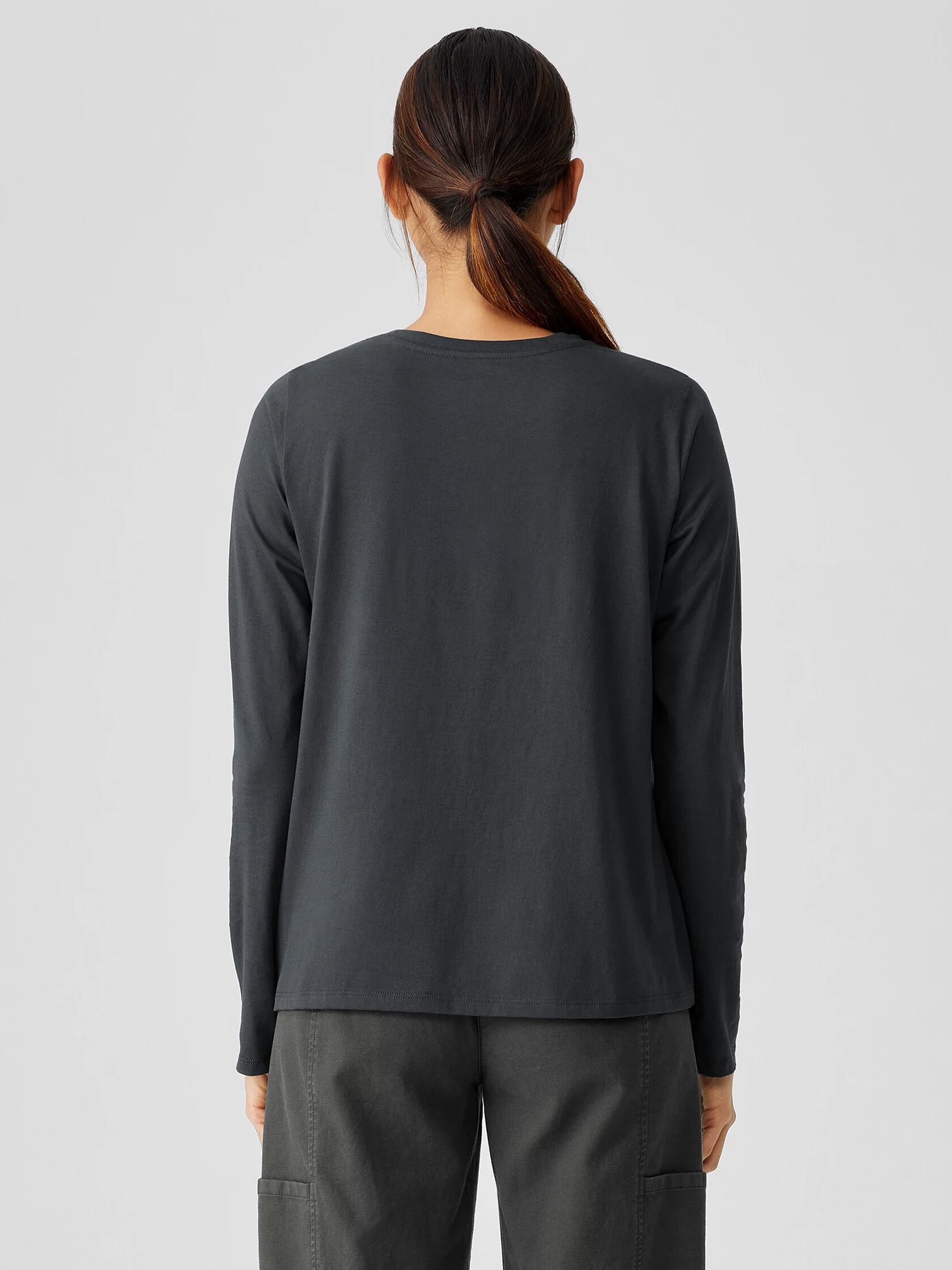Organic Pima Cotton Jersey Long-Sleeve Tee