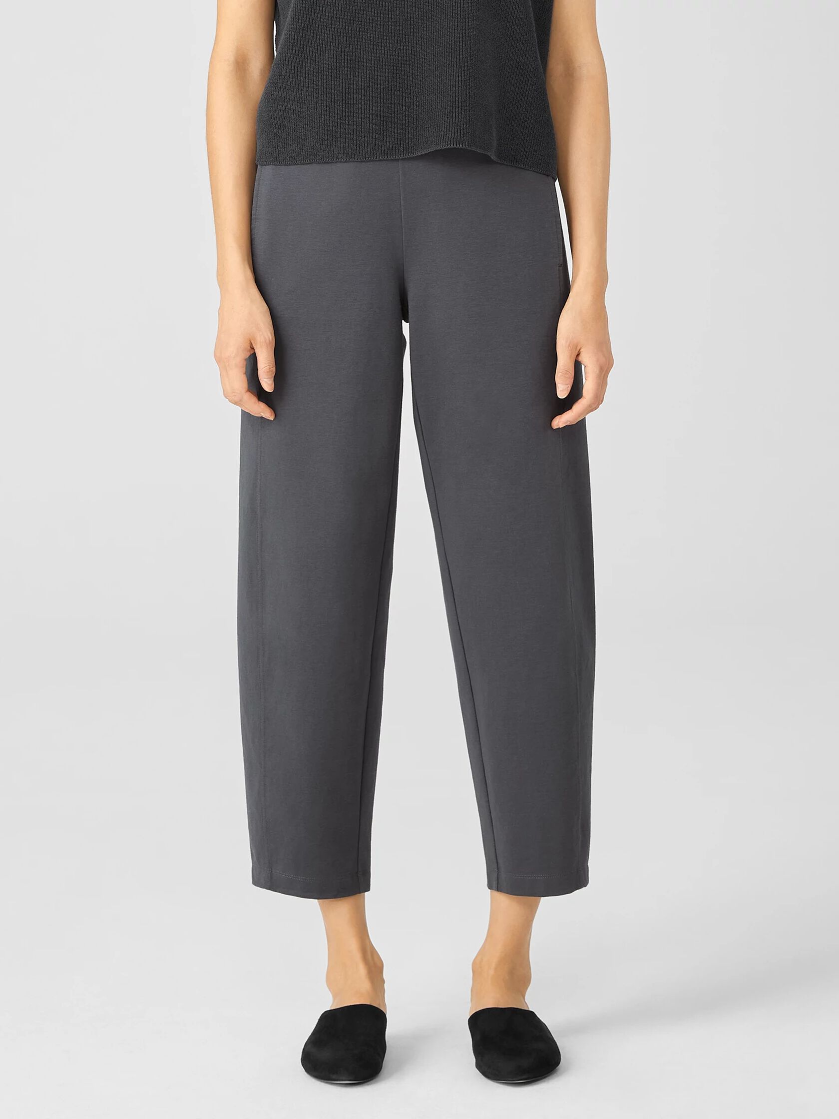 Cotton Ponte Lantern Pant | EILEEN FISHER