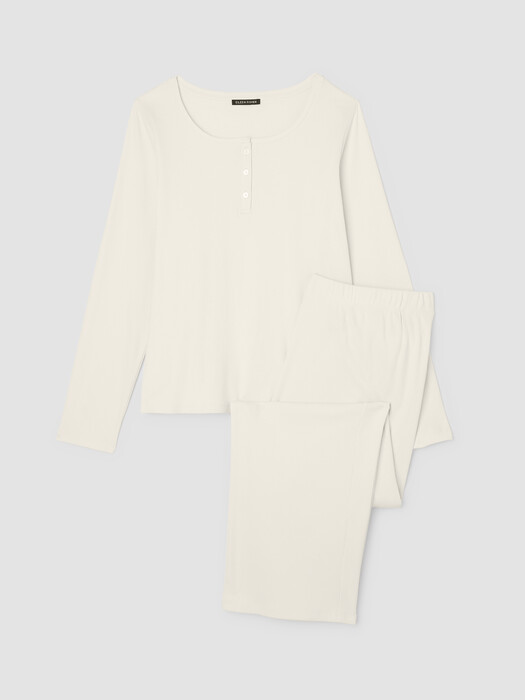 Organic Cotton Rib Sleep Set