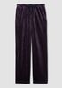 Cozy Velour Knit Wide-Leg Pant