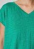 Organic Linen Jersey V-Neck Tee