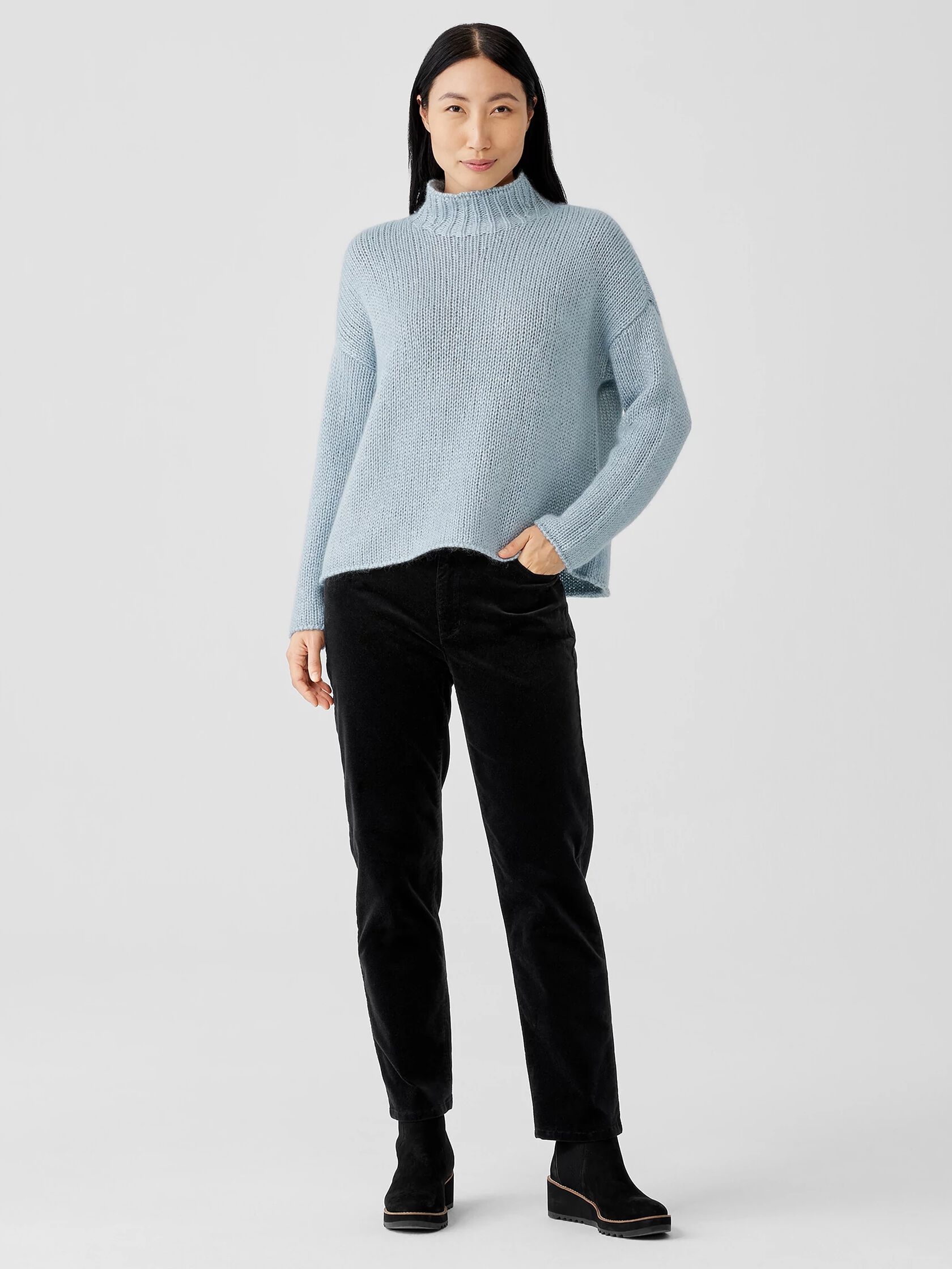 Silk Cashmere Cloud Box-Top