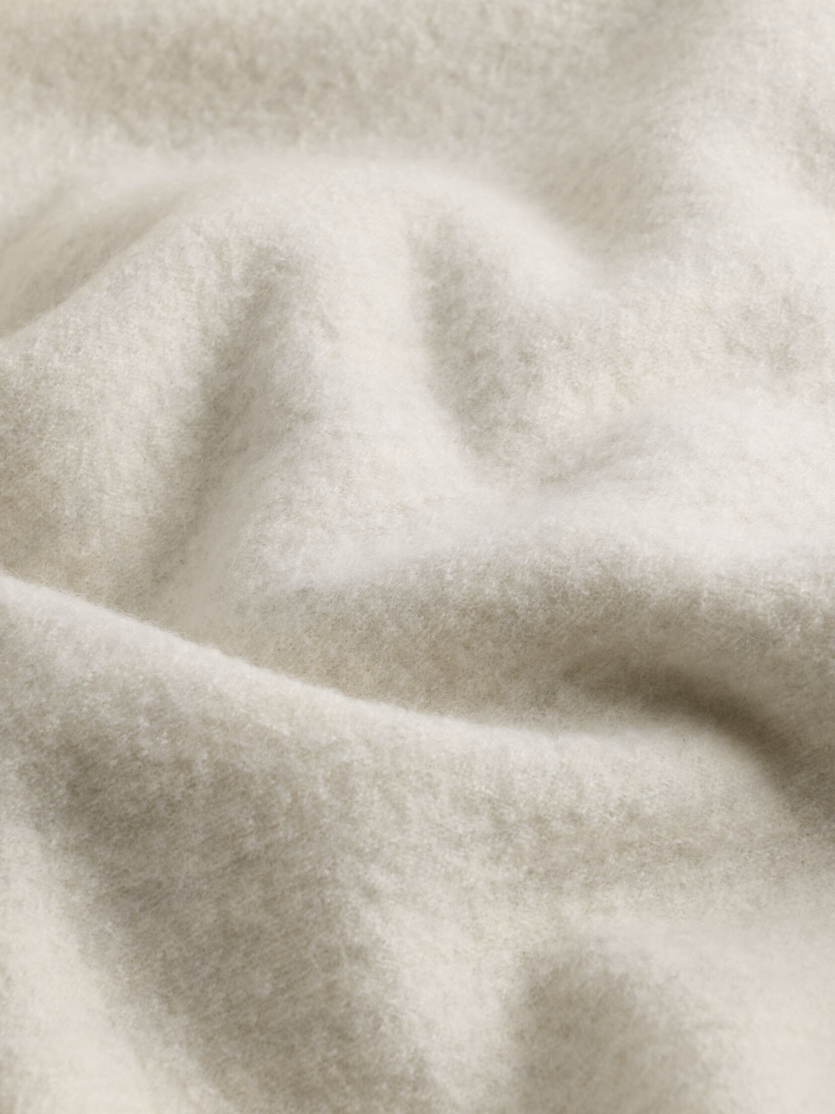 Fine Felted Wool Turtleneck Top in Regenerative Wool