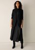Stretch Silk Charmeuse Bias Cowl Neck Dress