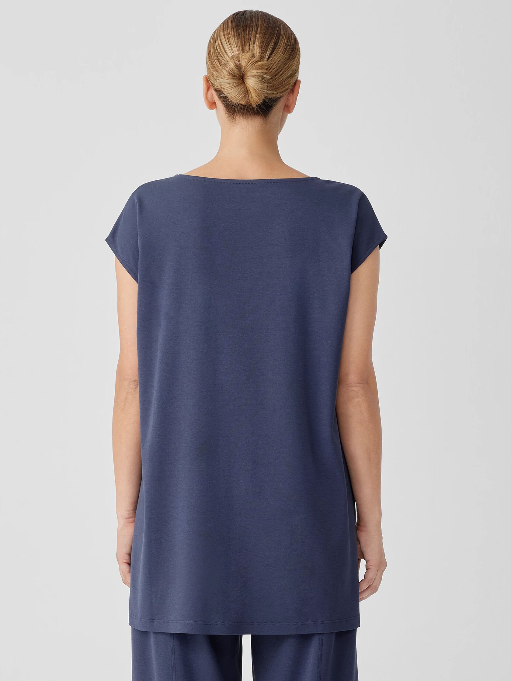 Organic Cotton Interlock Scoop Neck Sleep Tee